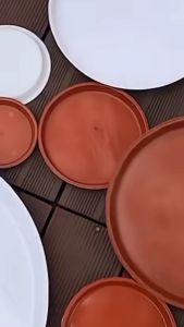 【24H SHIP OUT】PLASTIC SAUCER PLATE GARDENING WATER TRAY LAPEK PASU PLANTS FLOWERS