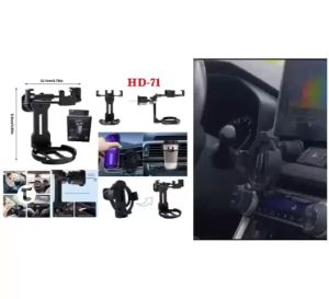 Holder Hp Mobil Ac 2in1 HD-71 Phone Cup Holder Universal Serbaguna