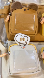 ฟซู การ์ตูนผ้าใบปากกากระเป๋าความจุขนาดใหญ่พีวีซีน่ารักหมีกระเป๋าดินสอปากกาจัดระเบียบกรณีเกาลัดสตรอเบอร์รี่ชีสน้ําผึ้งข