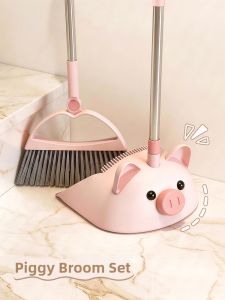 Hourleey | New Home Use Hair-Resistant Broom and Dustpan Set