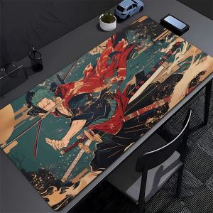 Bandai | ONE PIECE Zoro Tấm Lót Chuột Cao Su Cỡ Lớn Bàn Phím Chơi Game Chống Trượt Coaster Cho Máy Tính Văn Phòng Tấm Lót Bàn Dài