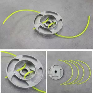 Soulase 110x16mm Aluminum Grass Trimmer Head with 4 Nylon Lines for Brush Cutter Strimmer Replacement