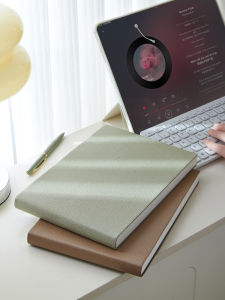 Large B5 Size Soft Leather Bound Sketch Notebook Thickened Grid Paper Office Supplies for Students And Business People