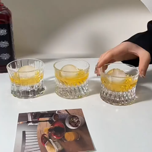 Whisky Glass Whiskey Glasses Cup Bar Liquor Glass Brandy Glass Ice Rock Cocktail Crystal Drinking 120ml