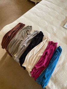 Skin-friendly High Elasticity Knitted Cashmere Simulation Base Shirt Korean Style Slim Fit Long Sleeve Polyester Viscose Spandex T-shirt