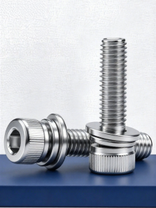 BAIRUITE | Hex Socket Cup Head Spring Washer Stainless Steel Screw Set 304
