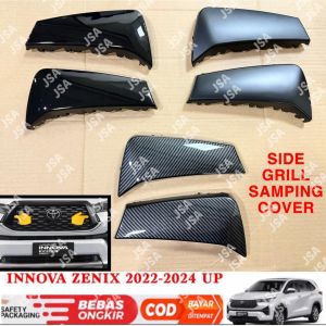 List Grill Side Samping Kumis Innova Zenix 2022 2024 2025 Hitam Glossy Doff Carbon .