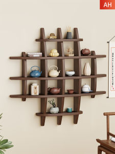 MUGG | New Chinese Style Decorative Shelf for Living Room Tea House Display and Storage