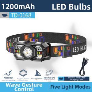 SMILING SHARK | Rechargeable Night Fishing Strong Light Headlamp Long Battery Life Sensing