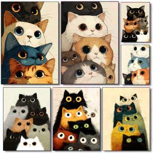 A Mountain of Cats Poster Holiday Gifts Decoration Designed For Home Restaurant Office Space Wall Art