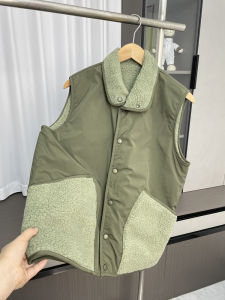 Double-Sided Wearable Comfortable Fleece Mens Vest Autumn Casual Versatile Youth Trendy Collared Sweater for Couples