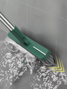 Long Handle Hard Bristle Gap Brush Toilet Bathroom Carpet Floor Cleaning Tool for Household Personal Cleaning Tools