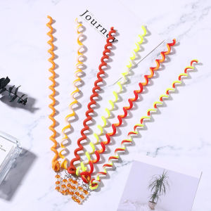 6pcs/lot Rainbow Color Cute Girl Curler Hair Braid Hair Styling Tools Hair Roller Braid Maintenance The Princess Hair Accessory