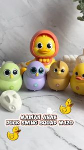 Momosee Mainan Ayam Sensor Magnet Mainan Anak Apolo Wobble Wobble Duck Swing Squad Mainan Anak WJ20