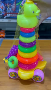 MIRACLE ONLINE SHOP Mainan Bayi - Baby O ring Bebek - Ring 6 Susun - Roda - Ring Donat Duck