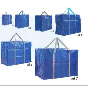Túi bạt dứa xanh cam-khoá to chắc chắn-khoá kéo (đủ size số)