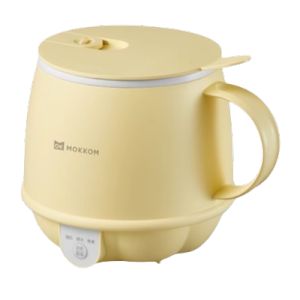 MOKKOM Electric Milk Warmer 1000W Mini Heating Cup | Auto Shut-Off & Dry Burn Protection | Portable Breakfast Maker for Office/Home | 304 Stainless Steel Filter (Include Spoon)