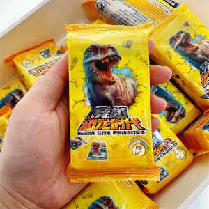 Gold Dinosaur 3D Card Childrens Early Education Toys Boys Gift Blind Bag Chinese And English Edition Collectible Card Game