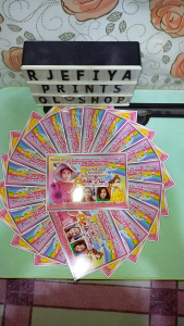 PRINCESSES Invitation SOLD PER PIECE (FreeLayout-20pcs Minimum) 3r size party birthday christening baptism baby kid girl