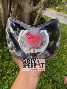 REFLEKTOR LAMPU DEPAN SUPRA X 125 BATMAN BILED LED