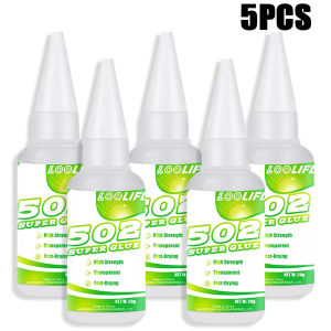 LOOLIFL | 502 Super Glue Instant Strong Adhesive Fast Drying Clear Glue For Plastic  Metal Wood Ceramic Glass Rubber Universal Repair Glue
