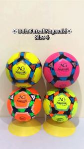 Bola Futsal Nagasaki Size 4 Press Bonus Pentil Dan Jaring Original