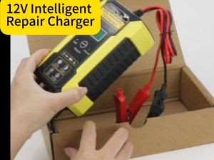 12V/24V Heavy-Duty Battery Charger – Fast Charging Portable Automatic Pulse Repair for Car & Motorcycle