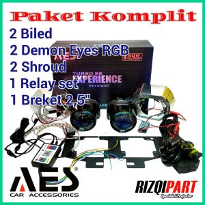 Paket komplit biled projie AES Turbo SE Experience V2 sepasang