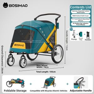 BOSIMAO | Portable Foldable Dog Cart