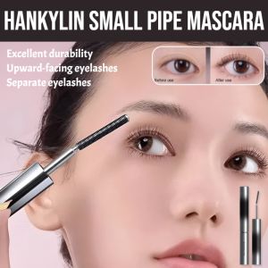 Hankylin Small Pipe Mascara 3D Curling Stick Mascara Waterproof Sweatproof Quick-Drying Not Smudge Tube Mascara Easy To Remove Makeup Tools