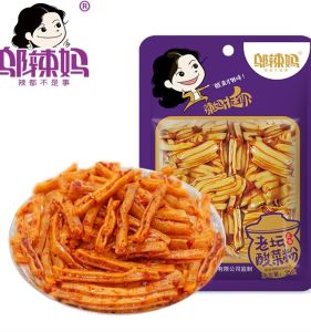 Spicy Mom Vegetarian Tendon 20 Packs Small Package Bean Strips Spicy Strips Jiugui Soybean Gluten Bean Products Casual Snacks Spicy Flavor