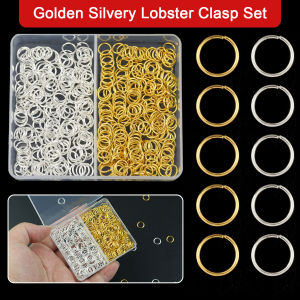 1 Box Gold/Silver Jump Rings 4/5/6/7/8/10mm Metal Closed Loops Open Jump Rings For DIY Jewelry Keychains Bag Charms Accessories