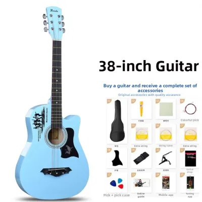 For Beginners Acoustic Wooden Guitar 41 inch