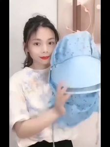 Topi Mancing Anti Uv Wanita Topi Visor Masker Lebar Jepang Outdoor Hat Topi Pantai Cadar Topi Lipat Wanita