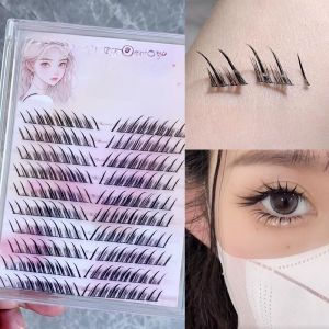 Natural Looking Fairy Fox Eyelashes Large Capacity Segmented Cold Style Rabbit Design Easy to Use Artificial Fiber Wiggle