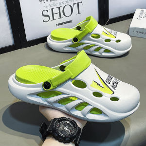 Dép Lê Dép Có Lỗ Cảm Giác Giẫm Đạp Chống Trượt Đi Bên Ngoài Mùa Hè Cho Nam Xăng Đan Bít Mũi Lái Xe Đi Biển Thường Ngày Thể Thao Hai Công Dụng