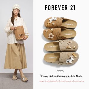 Forever 21 | Giày Birkenstock Đế Dày Nâng Cao Hình Ngựa Vui Nhộn