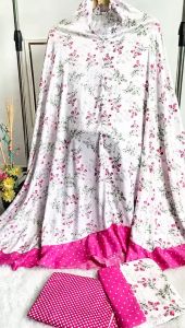Mukena Bali Katun Dewasa Mukena Bali Rayon Mukena Adem Mukena Jumbo Rempel Motif Fahara Murah