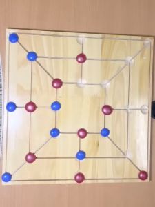 Bộ  cờ 2 mặt ca rô và cờ 3 hàng