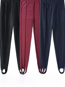 High Waist Old Style Dance Pants Womens Leggings Shaping Fitness Trousers Foot Stepping Bottoming Pants Long Pants Nylon Blend