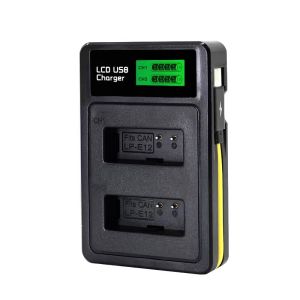 LP-E17 LP E17 Dual LED USB Battery Charger with Type C Port for Canon Cameras EOS 750D 760D T6i T6s M3 Kiss X8i 8000D
