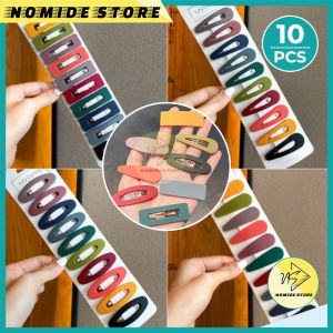 JEPIT RAMBUT KOREA ANAK PEREMPUAN DESAIN TIPTOP WARNA DOFF 1 SET 10 PCS AKSESORIS FASHION LUCU AK188