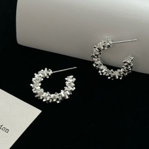 Silver Sparkling Womens Ear Cuffs French Minimalist Design Cold Style Earrings High-End Sensation Ear Jewelry