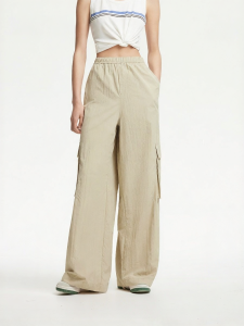 Vero Moda | Elastic Waist Corded Drawstring Loose Leg Pants
