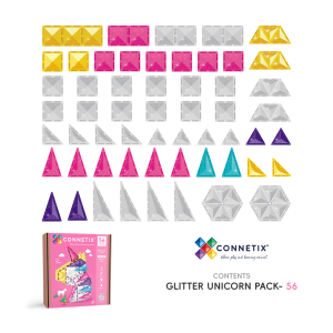 Educational Rainbow Unicorn Magnetic Tiles