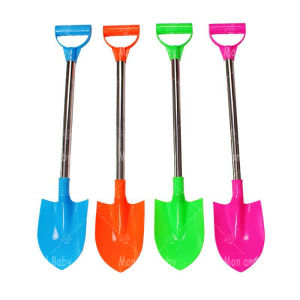 Beach Toys for Kids Outdoor Beach Activity Stool Stainless Steel Thickened PP Large 65cm Length Sand Shovel Toy 3Y+