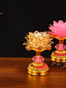 Liên Đăng 7 Sắc Từ Bi – Đèn Hoa Sen Nhiều Chế Độ Màu Tỏa Rạng Ánh Quang Giúp Tịnh Tâm An Trú Và Thu Hút Sinh Khí