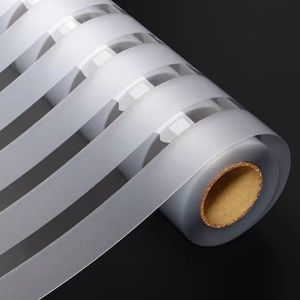 Horizontal Striped Glass Window Film Privacy Frosted Glass Window Sticker Semi-Transparent Opaque Sticker Suitable for Kitchen Office and Other Settings