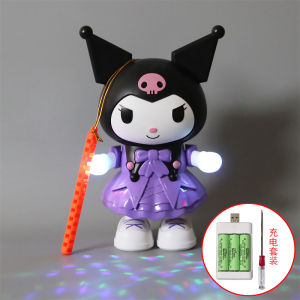 Dancing Handheld Lanterns Glowing And Sound Producing Toys for Children New Year Festive Cartoon Flower Lanterns