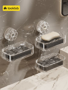 Hộp Đựng Xà Phòng Gắn Tường Bằng Van Hít Giá Để Đồ Phòng Tắm Không Cần Đục Lỗ Dụng Cụ Vệ Sinh Cá Nhân Đồ Dùng Nhà Bếp